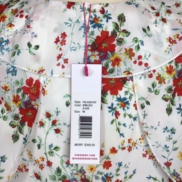 NEW Parker Ditsy Floral Cold Shoulder Mini Dress - Picture 9 of 11